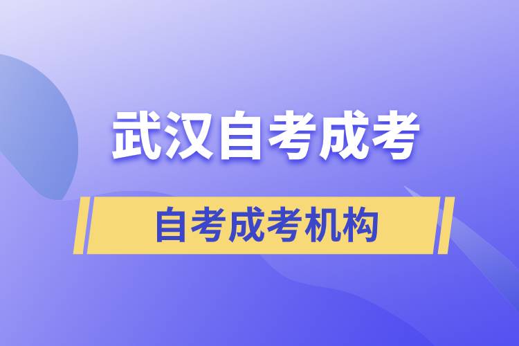 武漢有哪些自考成考機(jī)構(gòu)