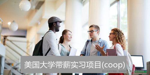 美國哪些大學提供帶薪實習項目(coop)？