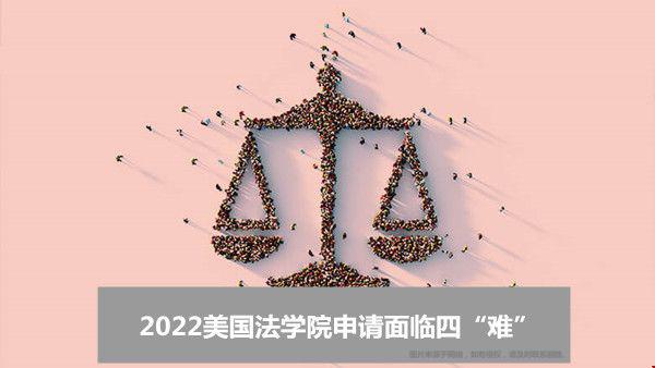 2022美國法學院申請面臨四“難”